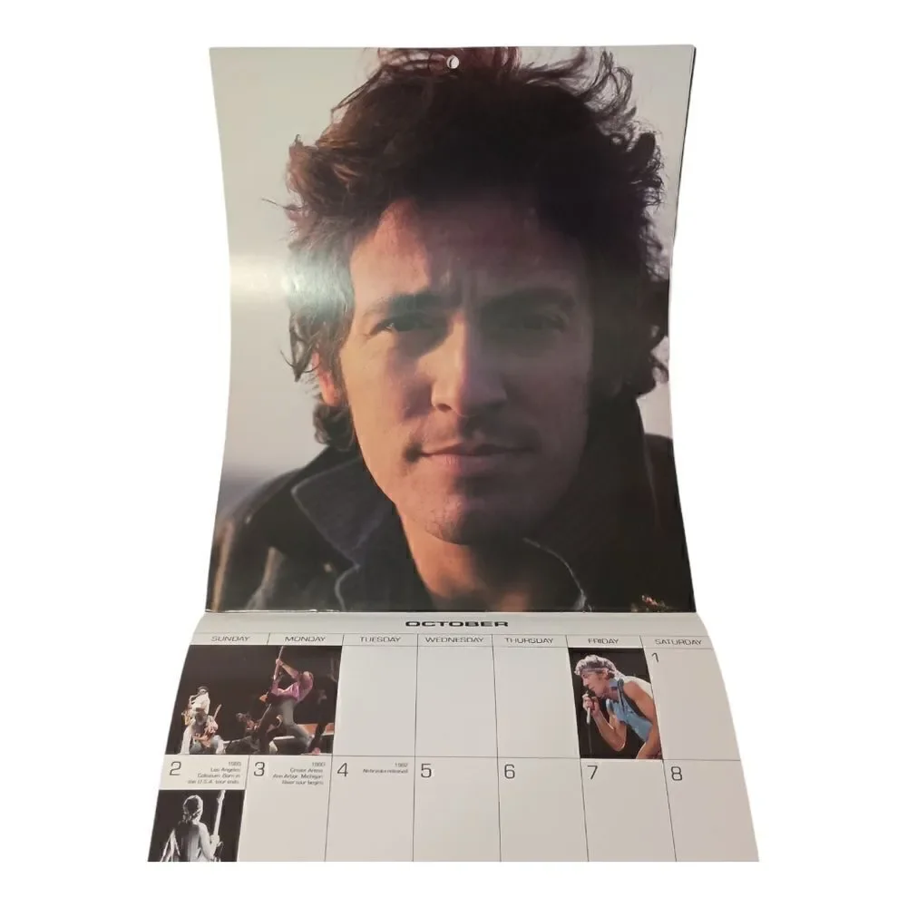 Bruce Springsteen 1988 Official Calendar Vintage Wall Decor Large Paper Photos. - Picture 16 of 16
